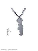 Halskette Gemoro Dame Bimbi in Weißgold Diamante PB1685BIA - PB1685BIA